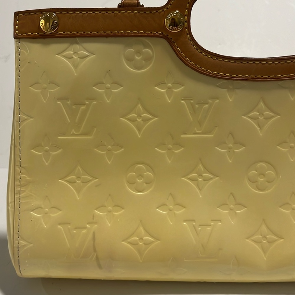Louis Vuitton monogram vernis Roxbury Drive yellow handbag LM0076 - Picture 8 of 14